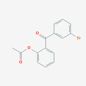 molecular formula C15H11BrO3 B1292225 2-Acetoxy-3'-bromobenzophenone CAS No. 890099-19-1