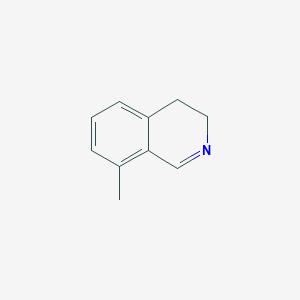 molecular formula C10H11N B12922272 8-Methyl-3,4-dihydroisoquinoline 