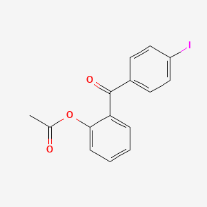 molecular formula C15H11IO3 B1292228 2-Acetoxy-4'-iodobenzophenone CAS No. 890099-28-2