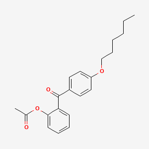 molecular formula C21H24O4 B1292243 2-Acetoxy-4'-hexyloxybenzophenone CAS No. 890098-60-9