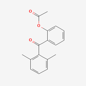 molecular formula C17H16O3 B1292251 2-Acetoxy-2',6'-methylbenzophenone CAS No. 890099-09-9