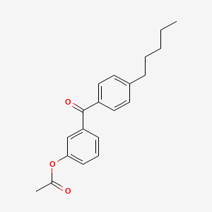 molecular formula C20H22O3 B1292276 3-Acetoxy-4'-pentylbenzophenone CAS No. 890099-94-2
