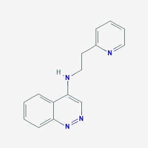 molecular formula C15H14N4 B12922850 N-(2-(Pyridin-2-yl)ethyl)cinnolin-4-amine CAS No. 143705-45-7