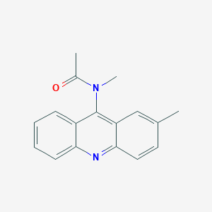 molecular formula C17H16N2O B12922904 N-Methyl-N-(2-methylacridin-9-YL)acetamide CAS No. 61981-68-8