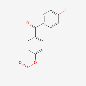 molecular formula C15H11IO3 B1292294 4-Acetoxy-4'-iodobenzophenone CAS No. 890099-52-2