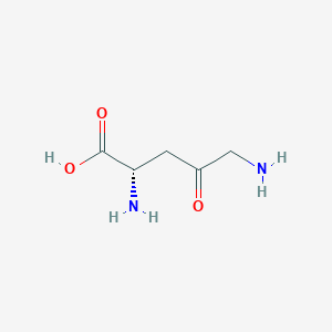 molecular formula C5H10N2O3 B12922960 (S)-2,5-Diamino-4-oxopentanoic acid 