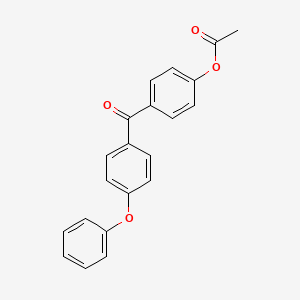 molecular formula C21H16O4 B1292298 4-Acetoxy-4'-phenoxybenzophenone CAS No. 890099-60-2