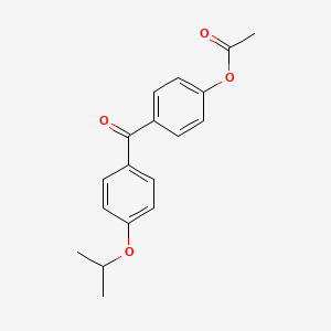 molecular formula C18H18O4 B1292301 4-Acetoxy-4'-isopropoxybenzophenone CAS No. 890099-68-0