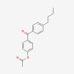 molecular formula C19H20O3 B1292304 4-Acetoxy-4'-butylbenzophenone CAS No. 890099-74-8