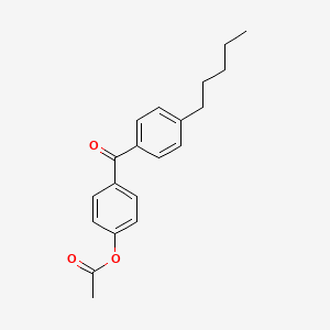 molecular formula C20H22O3 B1292305 4-Acetoxy-4'-pentylbenzophenone CAS No. 890099-76-0