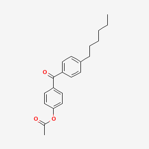 molecular formula C21H24O3 B1292306 4-Acetoxy-4'-hexylbenzophenone CAS No. 890099-79-3