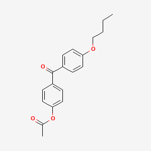 molecular formula C19H20O4 B1292309 4-Acetoxy-4'-butoxybenzophenone CAS No. 890099-87-3