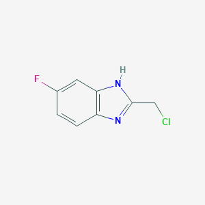 molecular formula C8H6ClFN2 B129231 2-(chloromethyl)-5-fluoro-1H-benzimidazole CAS No. 156144-42-2