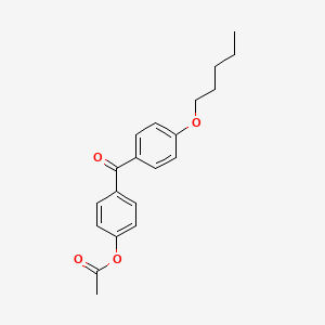 molecular formula C20H22O4 B1292310 4-Acetoxy-4'-pentyloxybenzophenone CAS No. 890099-89-5