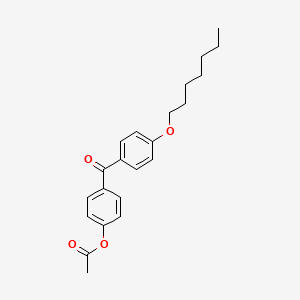 molecular formula C22H26O4 B1292311 4-Acetoxy-4'-heptyloxybenzophenone CAS No. 890099-93-1