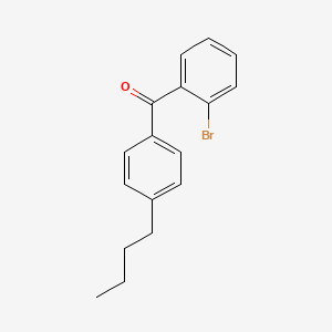 molecular formula C17H17BrO B1292321 2-Bromo-4'-n-Butylbenzophenone CAS No. 64358-17-4