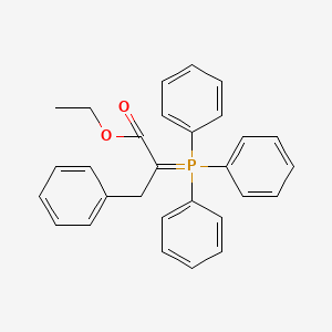 molecular formula C29H27O2P B12923243 Ethyl 3-phenyl-2-(triphenylphosphoranylidene)propanoate 