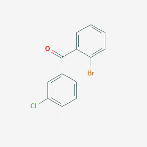 molecular formula C14H10BrClO B1292328 2-Bromo-3'-chloro-4'-methylbenzophenone CAS No. 861307-25-7