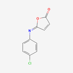 molecular formula C10H6ClNO2 B12923309 5-(4-Chlorophenyl)iminofuran-2-one CAS No. 19990-27-3