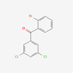molecular formula C13H7BrCl2O B1292335 2-Bromo-3',5'-dichlorobenzophenone CAS No. 951891-53-5