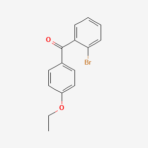 molecular formula C15H13BrO2 B1292341 2-Bromo-4'-ethoxybenzophenone CAS No. 860594-34-9