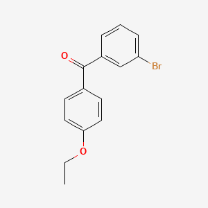 molecular formula C15H13BrO2 B1292342 3-Bromo-4'-ethoxybenzophenone CAS No. 872279-52-2