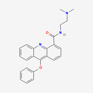 molecular formula C24H23N3O2 B12923429 N-(2-(Dimethylamino)ethyl)-9-phenoxyacridine-4-carboxamide CAS No. 89459-24-5