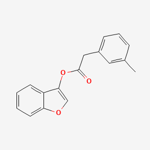 molecular formula C17H14O3 B12923478 Benzofuran-3-yl 2-(m-tolyl)acetate 