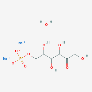 molecular formula C6H13Na2O10P B12923508 Sodium (2R,3R,4S)-2,3,4,6-tetrahydroxy-5-oxohexyl phosphate xhydrate 