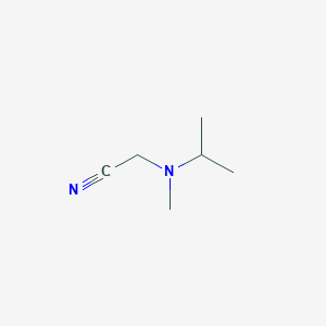molecular formula C6H12N2 B12923519 Acetonitrile, [methyl(1-methylethyl)amino]- CAS No. 62842-31-3