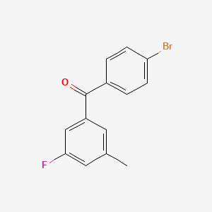 4-Bromo-3'-fluoro-5'-methylbenzophenone