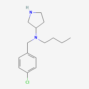 molecular formula C15H23ClN2 B12923553 N-Butyl-N-[(4-chlorophenyl)methyl]pyrrolidin-3-amine CAS No. 820984-51-8