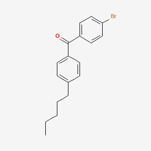 molecular formula C18H19BrO B1292356 4-Bromo-4'-n-pentylbenzophenone CAS No. 918500-19-3