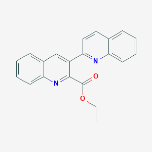 molecular formula C21H16N2O2 B12923672 Ethyl [2,3'-biquinoline]-2'-carboxylate CAS No. 855253-29-1