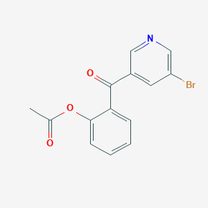 3-(2-Acetoxybenzoyl)-5-bromopyridine