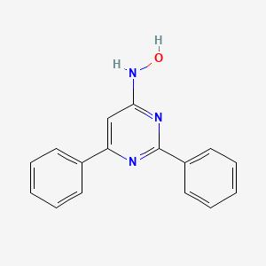 molecular formula C16H13N3O B12923749 N-Hydroxy-2,6-diphenylpyrimidin-4-amine CAS No. 106119-62-4