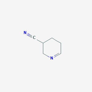 molecular formula C6H8N2 B12923753 2,3,4,5-Tetrahydropyridine-3-carbonitrile CAS No. 140438-51-3