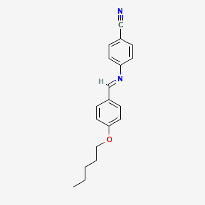 molecular formula C19H20N2O B1292380 4'-(Amyloxy)benzylidene-4-cyanoaniline CAS No. 37075-25-5