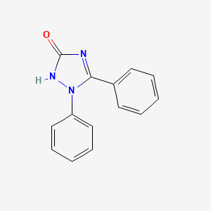 molecular formula C14H11N3O B12923818 3H-1,2,4-Triazol-3-one, 1,2-dihydro-1,5-diphenyl- CAS No. 19382-50-4