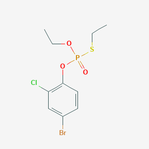 molecular formula C10H13BrClO3PS B12923821 O-(4-Bromo-2-chlorophenyl) O,S-diethyl phosphorothioate 