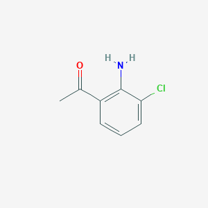 molecular formula C8H8ClNO B1292386 1-(2-Amino-3-chlorophenyl)ethanone CAS No. 56762-32-4