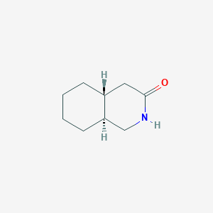 molecular formula C9H15NO B12923988 Trans-octahydroisoquinolin-3(2H)-one 