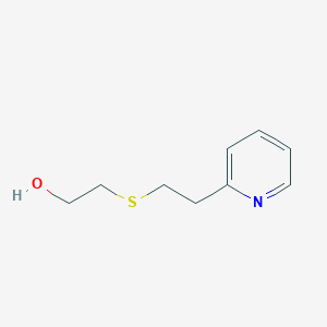 molecular formula C9H13NOS B1292400 2-{[2-(2-Pyridinyl)ethyl]thio}ethanol CAS No. 22701-43-5