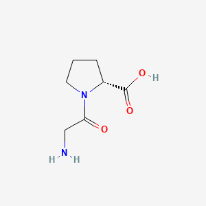 molecular formula C7H12N2O3 B1292403 Glycyl-D-proline CAS No. 71884-56-5