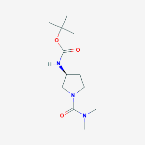 molecular formula C12H23N3O3 B12924054 tert-Butyl (S)-(1-(dimethylcarbamoyl)pyrrolidin-3-yl)carbamate 