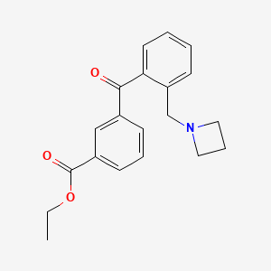 2-Azetidinomethyl-3'-carboethoxybenzophenone