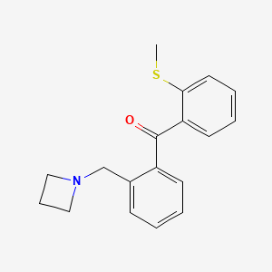 2-Azetidinomethyl-2'-thiomethylbenzophenone