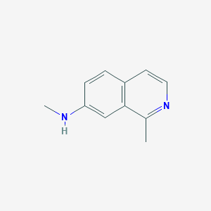 molecular formula C11H12N2 B129243 N,1-dimethylisoquinolin-7-amine CAS No. 140683-34-7