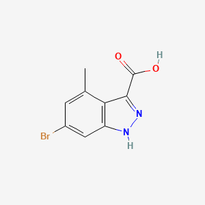 molecular formula C9H7BrN2O2 B1292434 6-bromo-4-methyl-1H-indazole-3-carboxylic acid CAS No. 885520-45-6