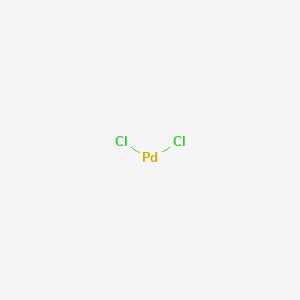 molecular formula PdCl2<br>Cl2Pd B129244 Palladium(II) chloride CAS No. 7647-10-1
